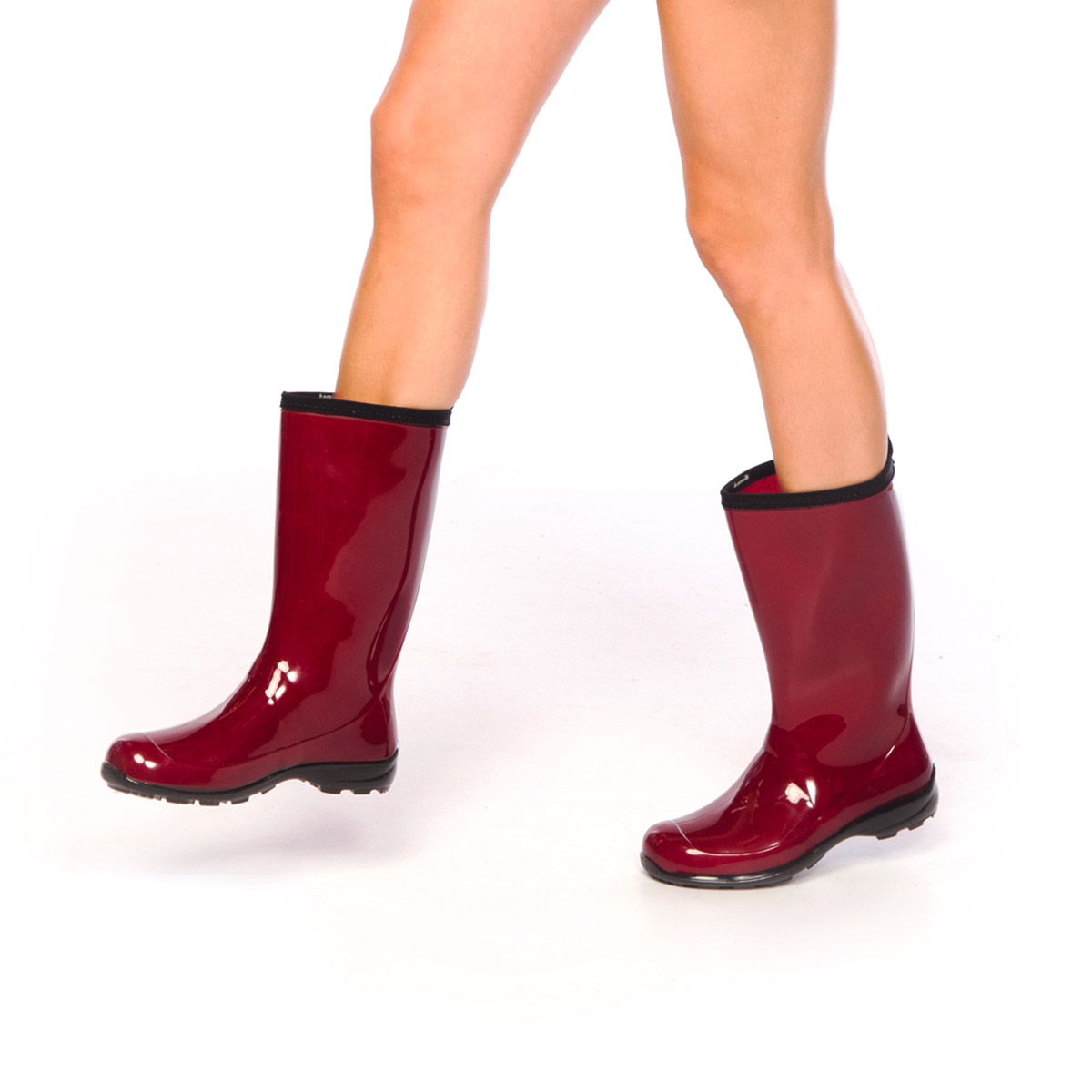 Lds Heidi red mid wtpf rain boot