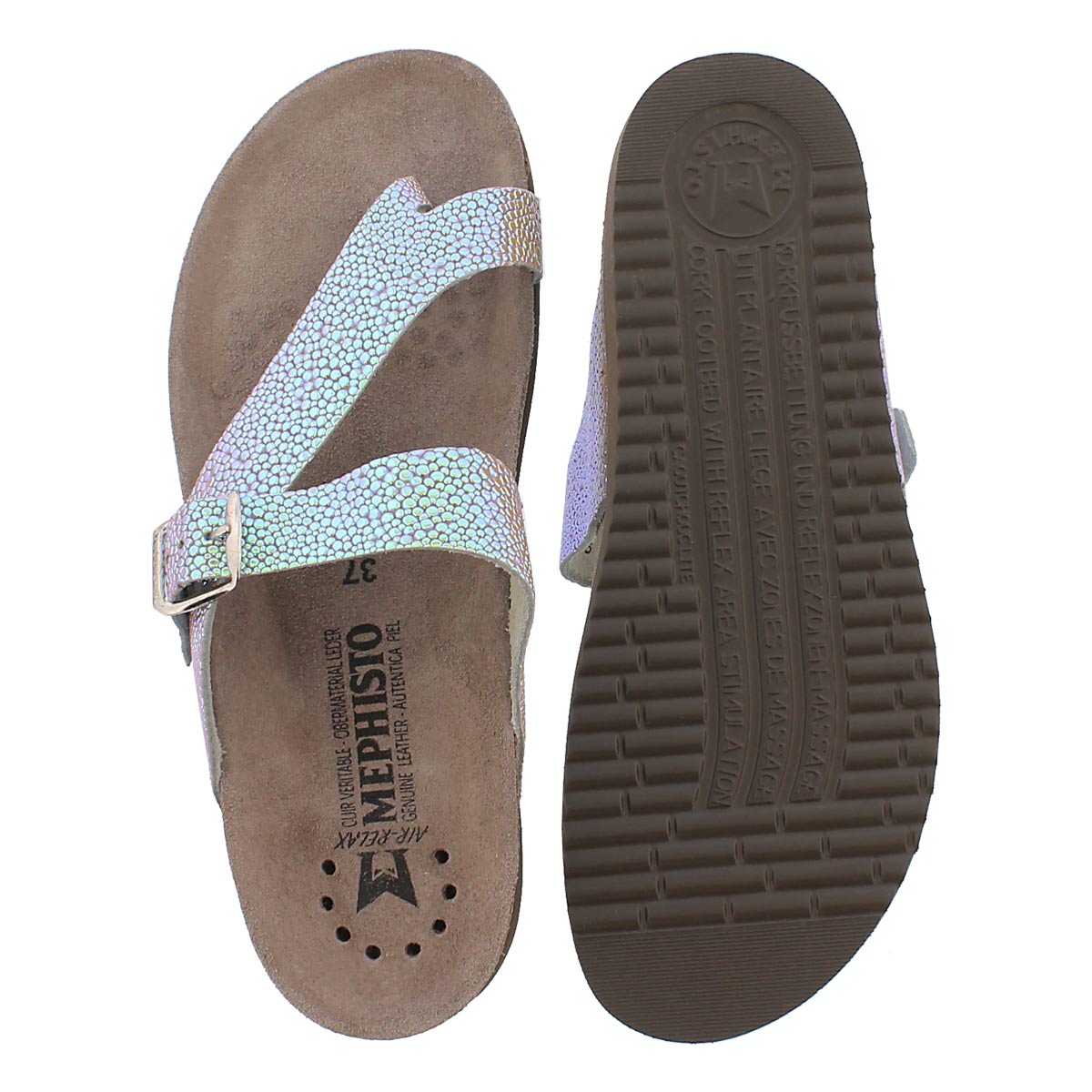 Lds Helen salsa nickel cork ftbd thong