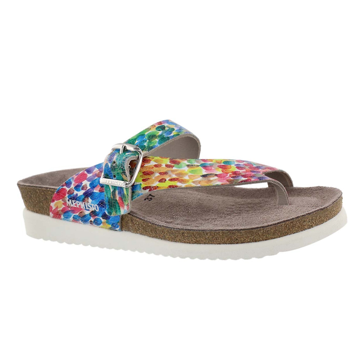 Women's HELEN multi cork footbed thongs