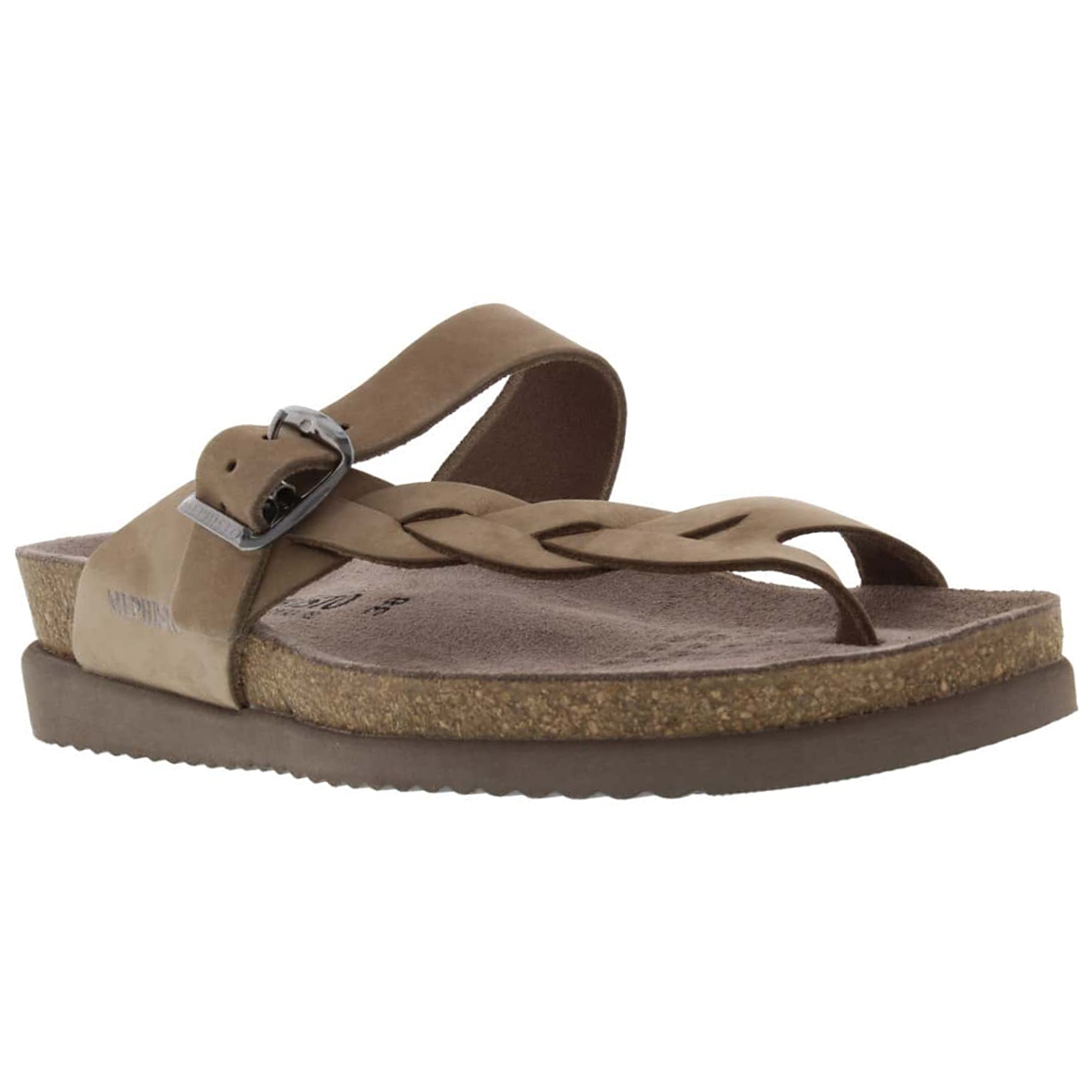 Women's HELEN TWIST beige cork footbed thongs