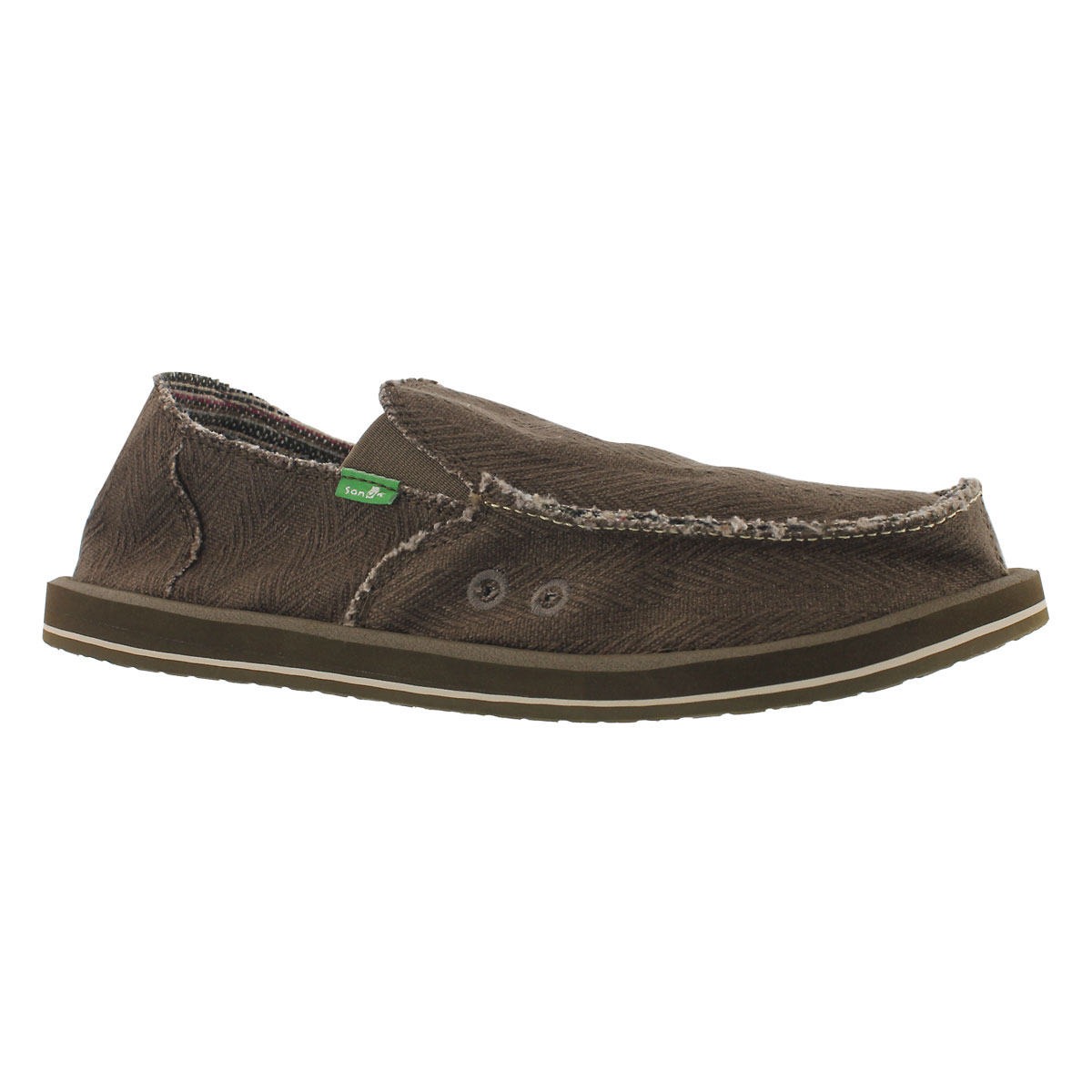 Mns Hemp olive slip on shoe