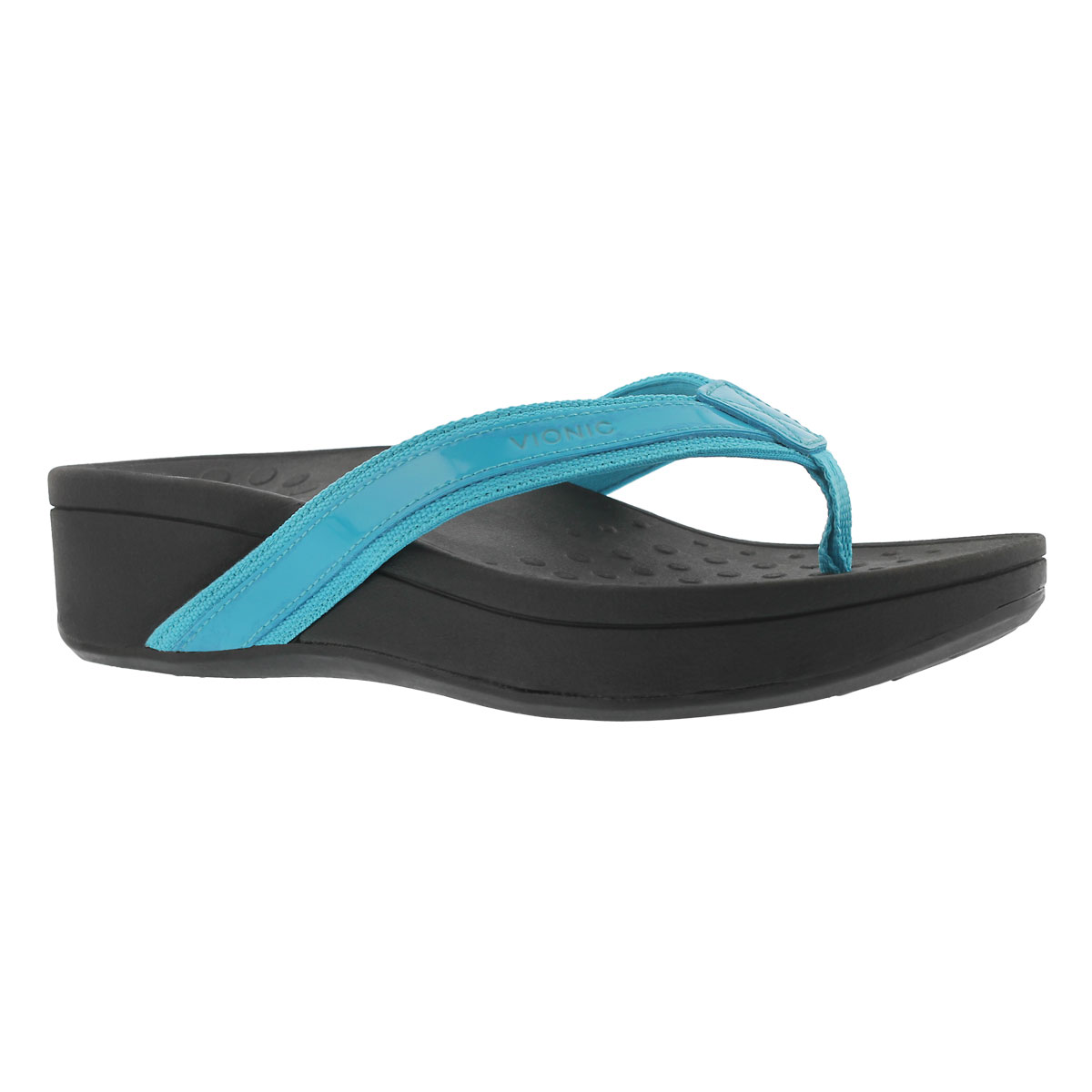 Lds High Tide turq arch support wdg sndl