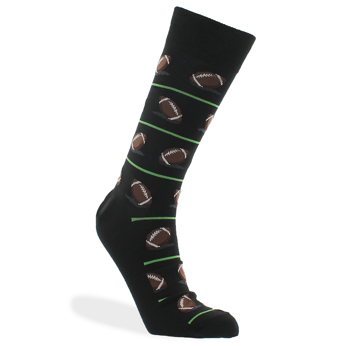 Mns Football black printed sock