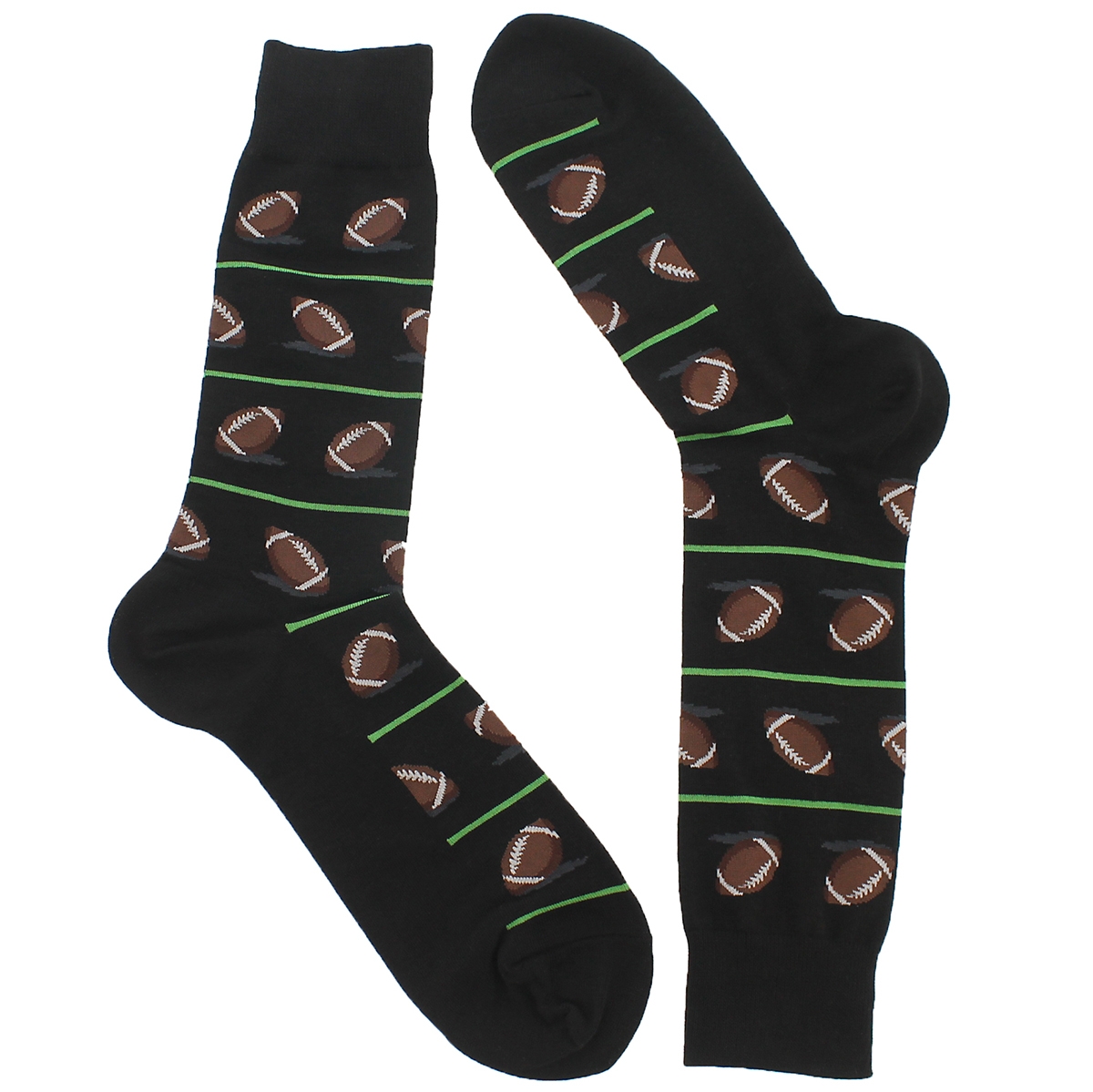 Mns Football black printed sock