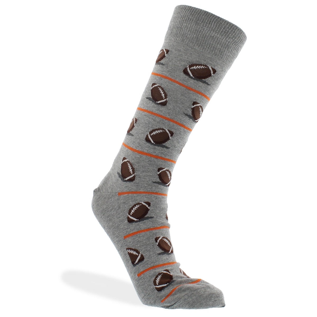 Mns Football grey printed sock