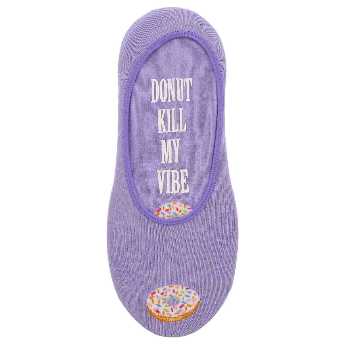 Lds Donut Kill My Vibe lavender liner
