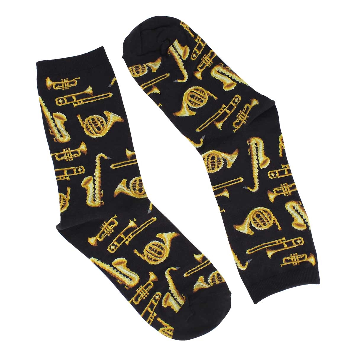 Lds Jazz Instruments black printed sock