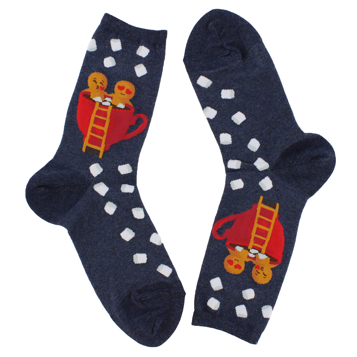 Lds Gingerbread Couple dnm printed sock