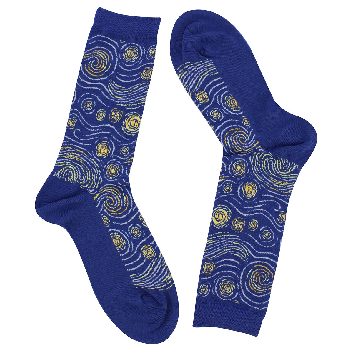 Lds Starry Night Mash Up blu prntd sock