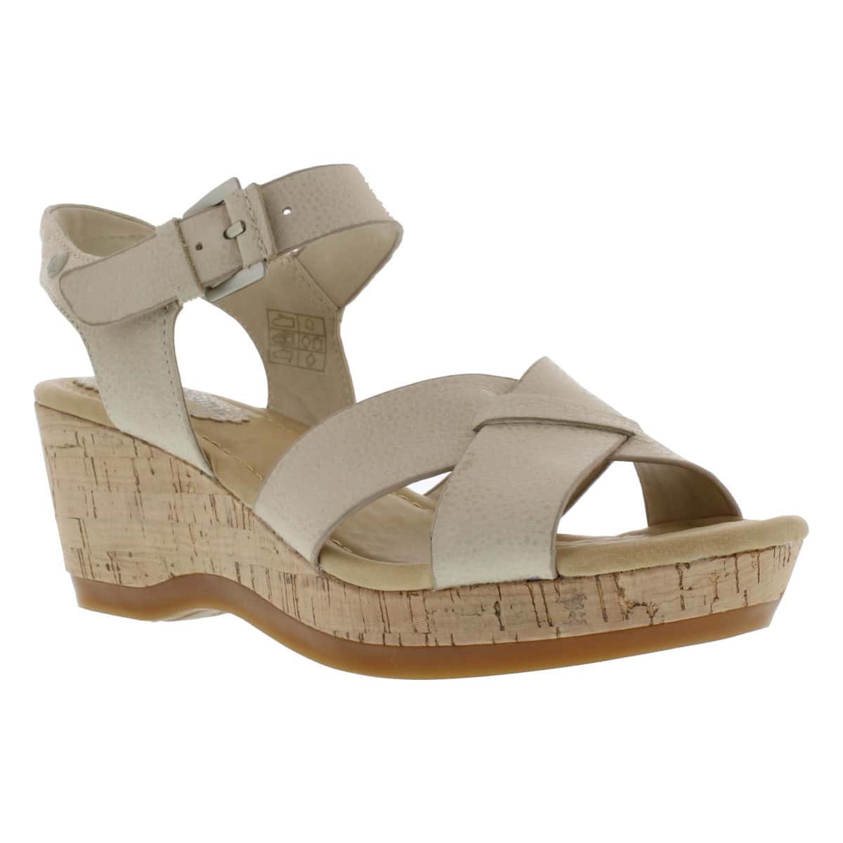 Lds Eva Farris off white wedge sandal