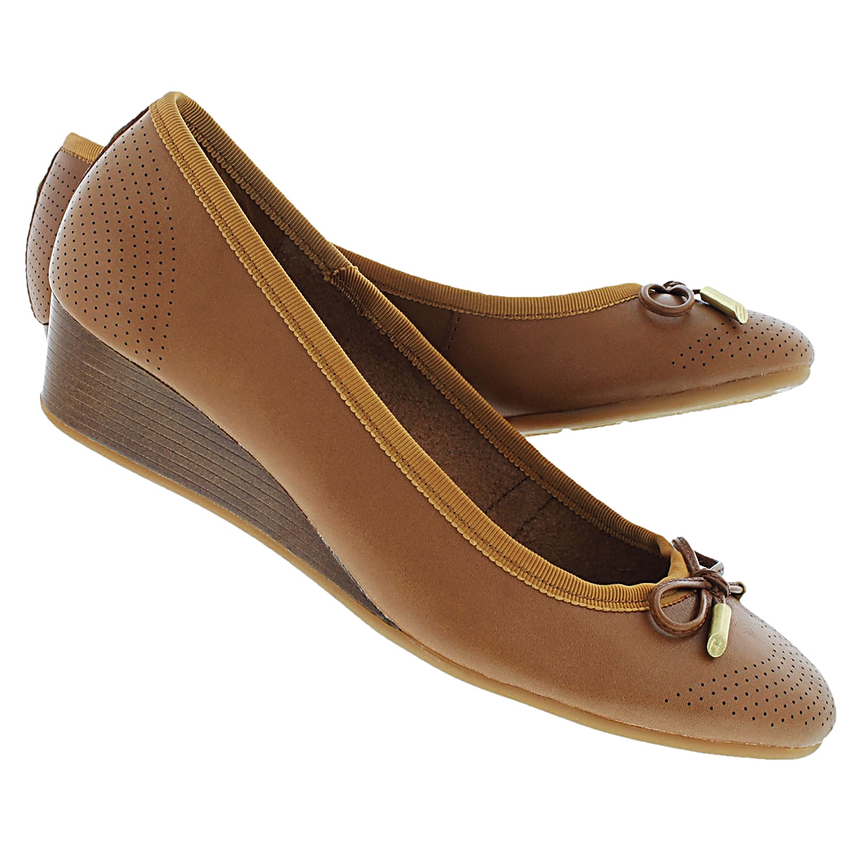 Lds Hala Candid tan dress wedge