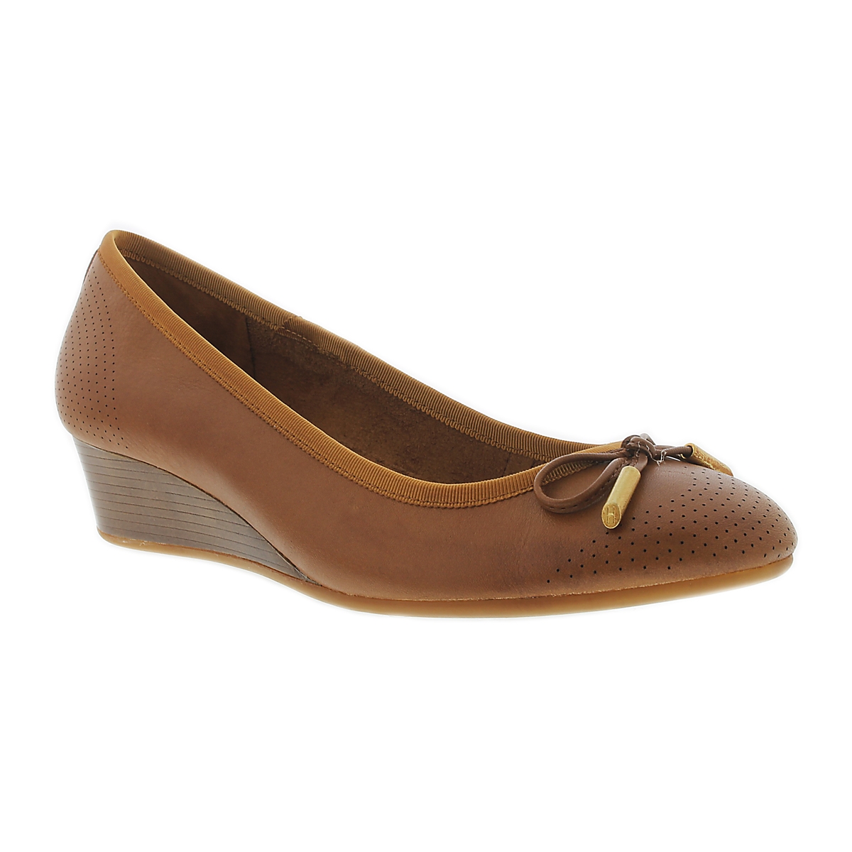Lds Hala Candid tan dress wedge