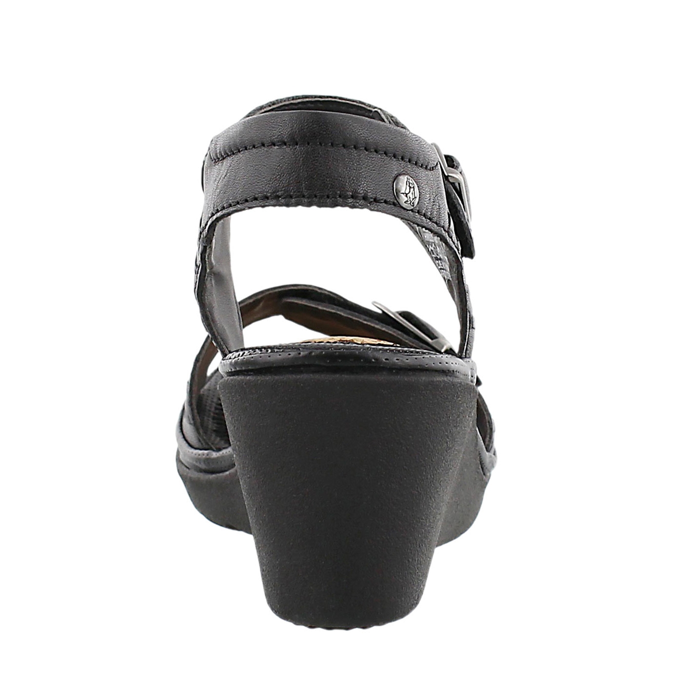 Lds Noelle Russo black wedge sandal