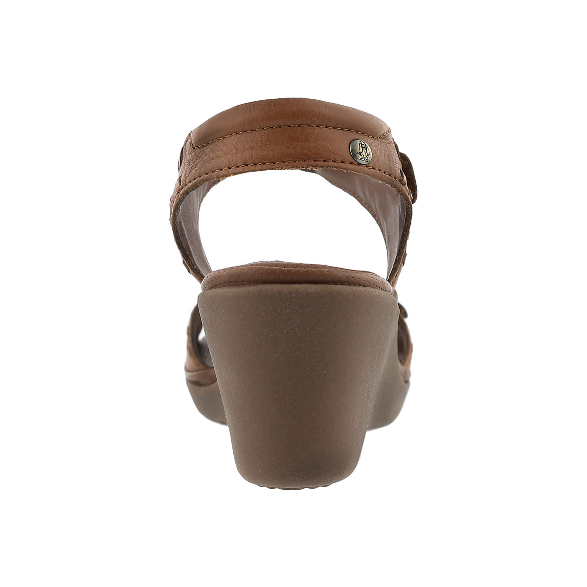 Lds Noelle Russo tan wedge sandal
