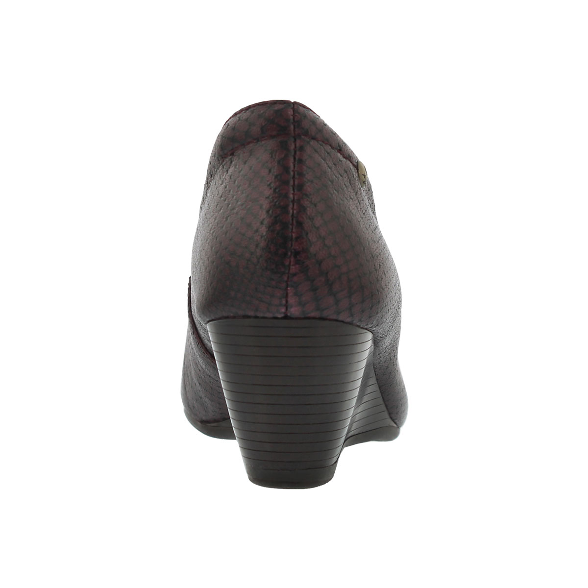 Lds Farah Rhea rd snake lthr dress wedge