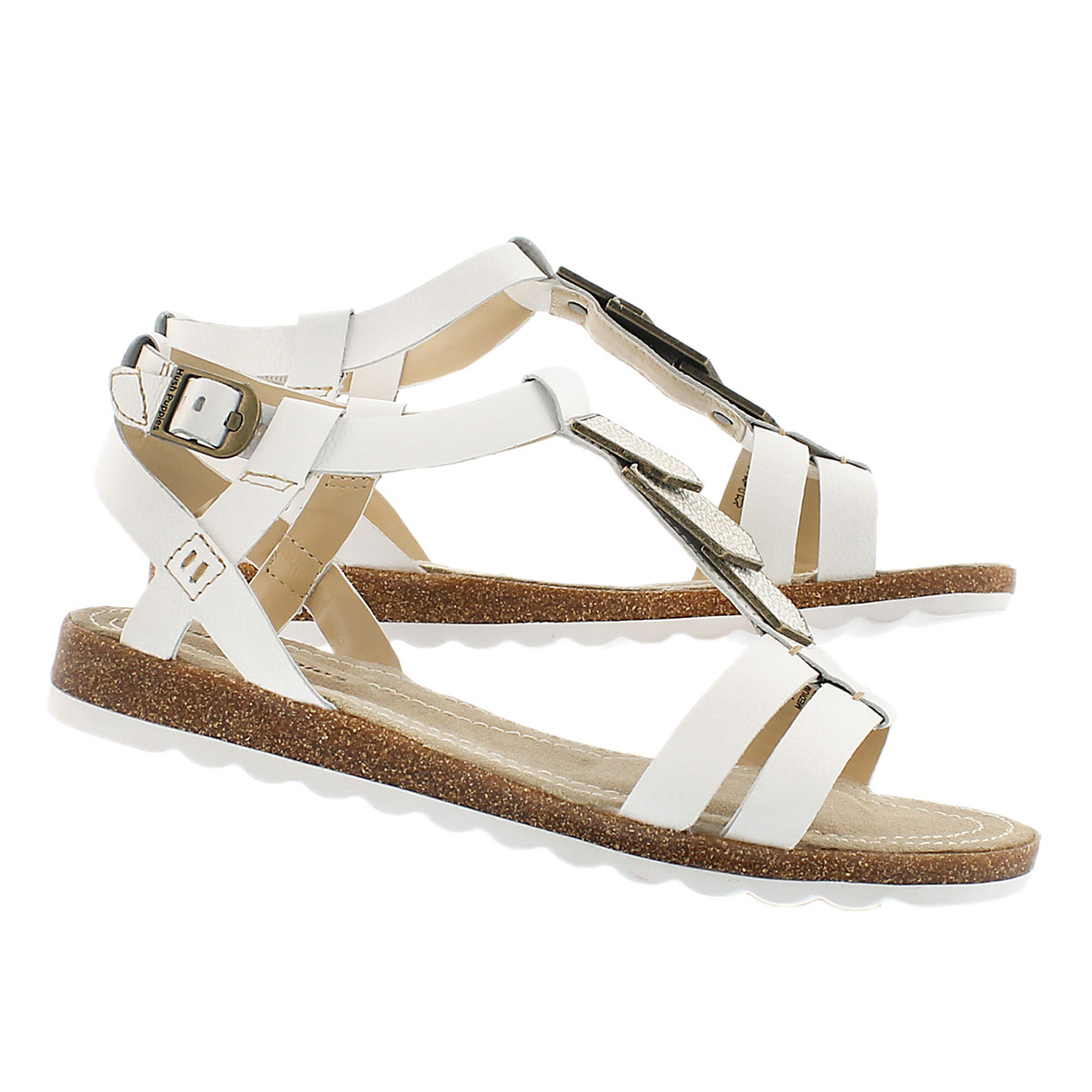 Lds Bretta Jade white gladiator sandal