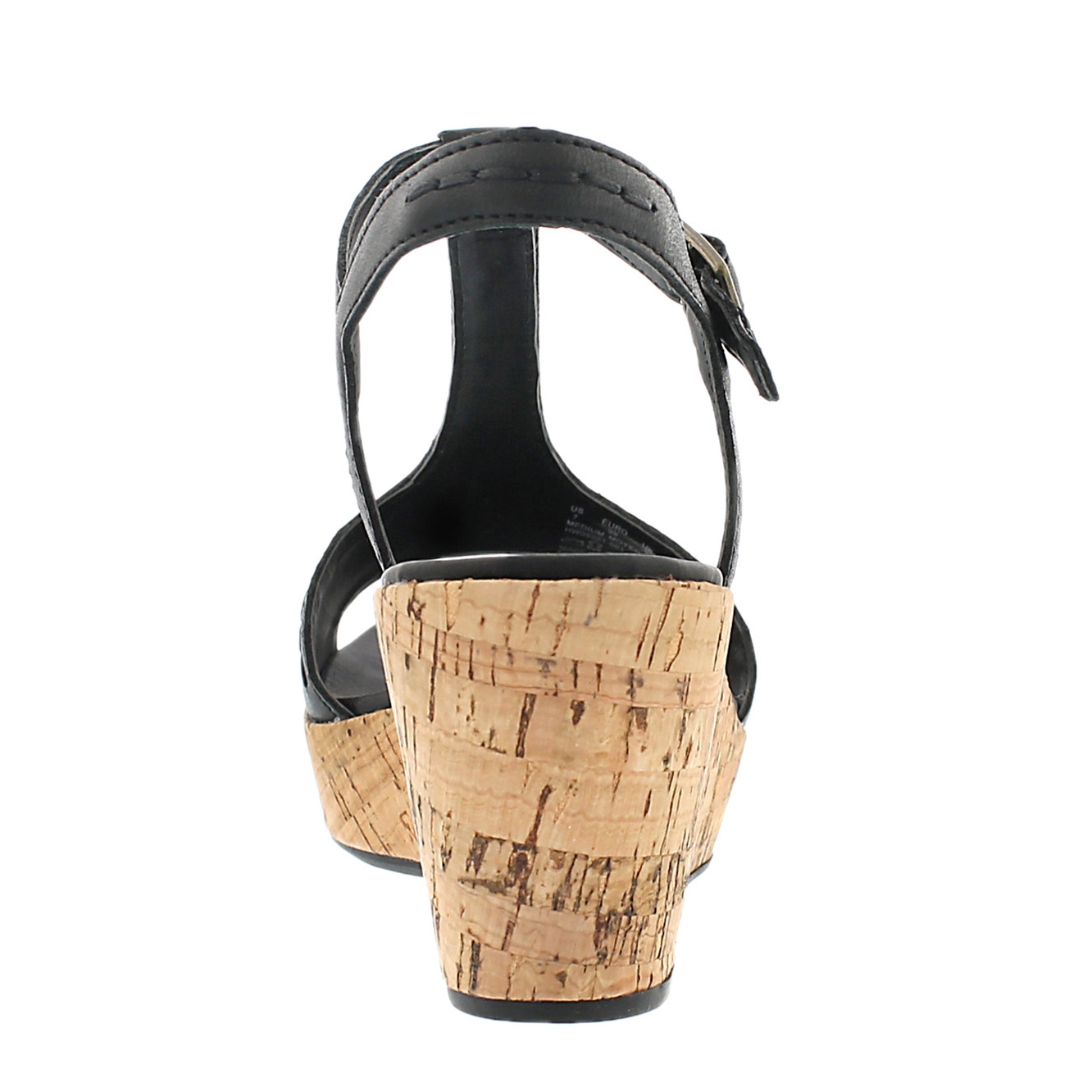 Lds Blakely Durante blk tstrp wdg sandal