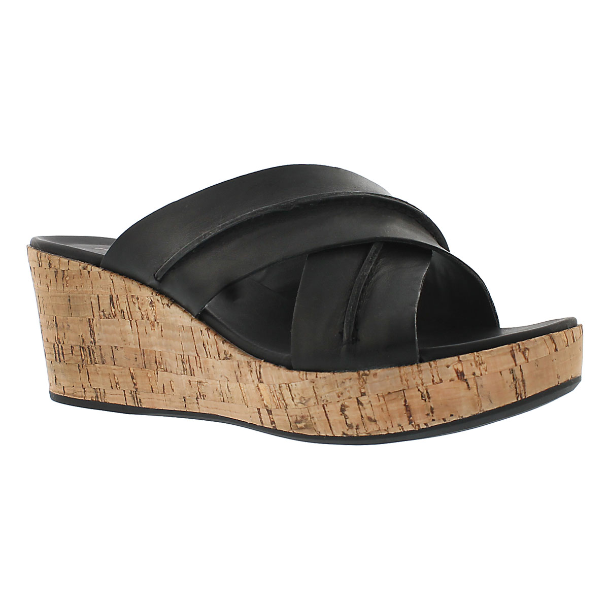 Women's BELINDA DURANTE black wedge sandals
