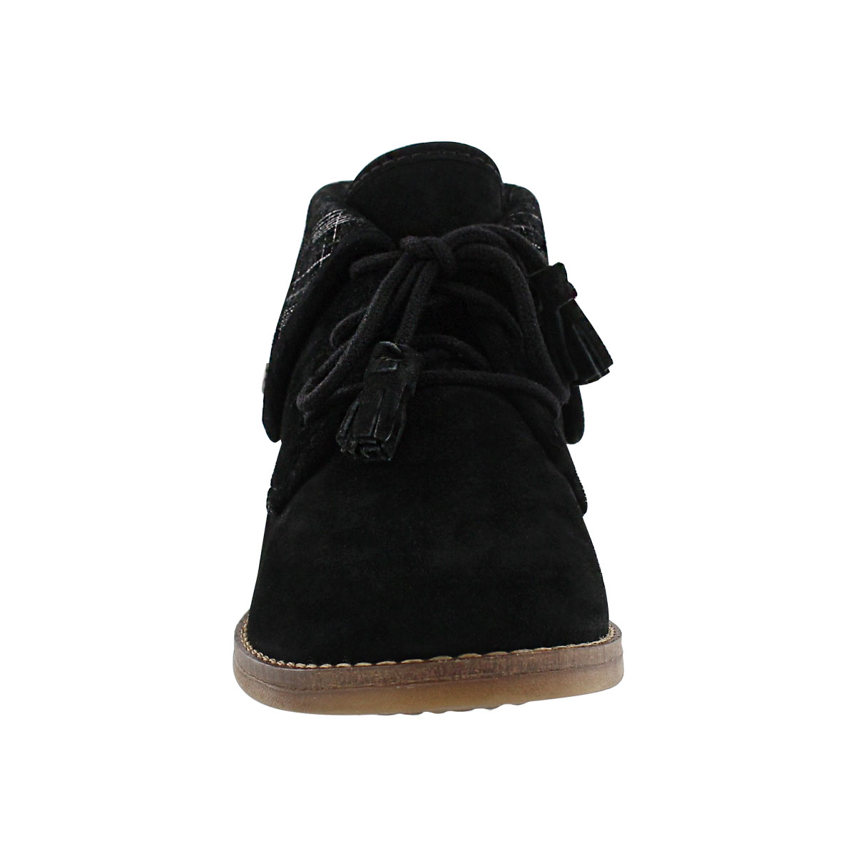 Lds Milos Cayto blk foldover cuff bootie