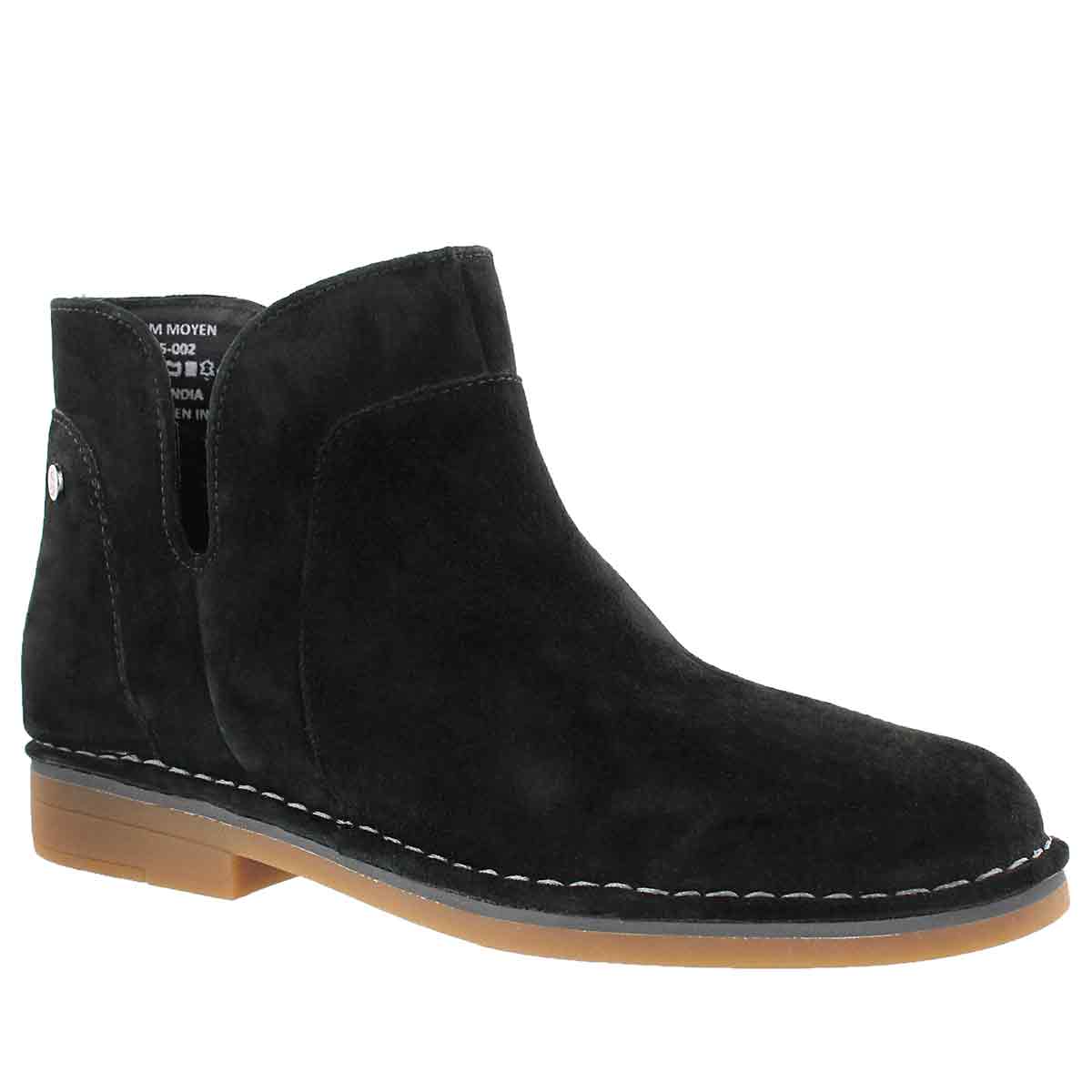 Women's CLAUDIA CATELYN black slip on boots