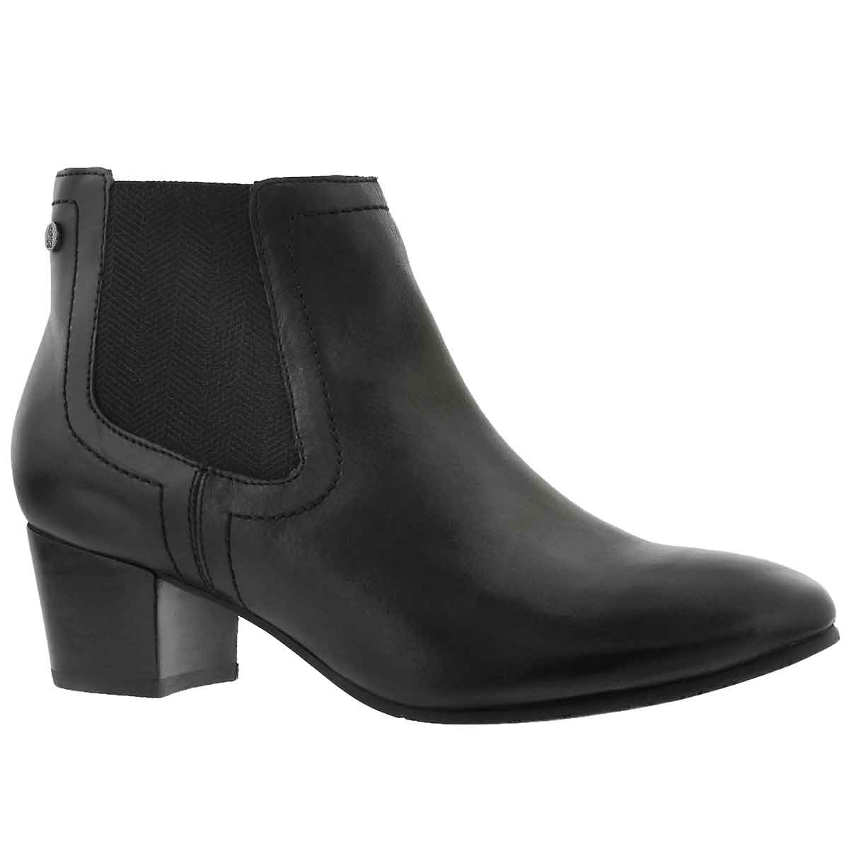Lds Dhalia Dorsi blk slip on bootie
