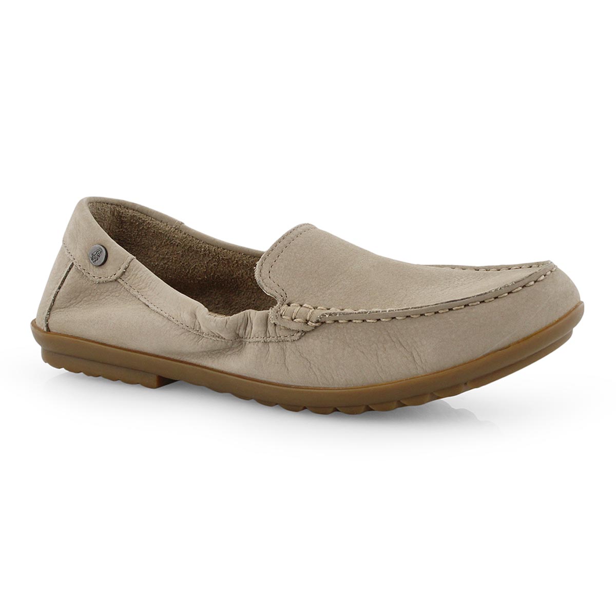 Lds Aidi Mocc taupe casual slip on
