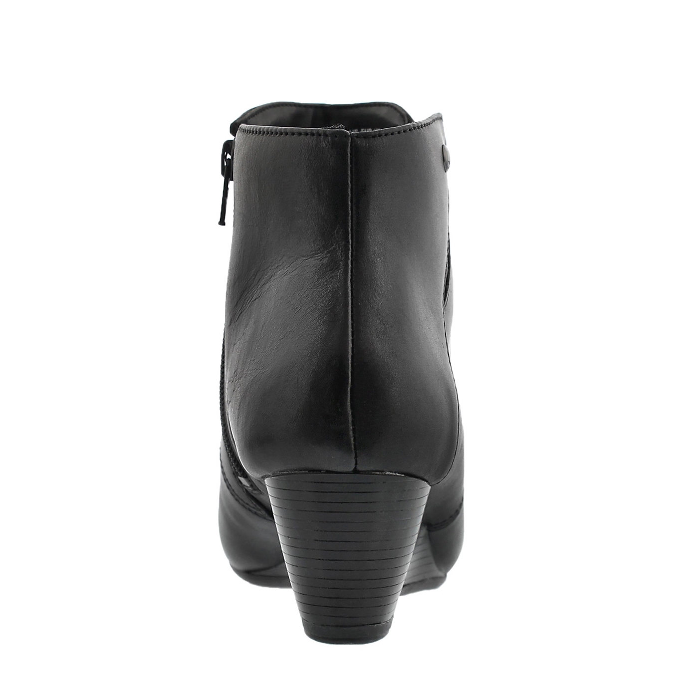 Lds Poised Rhea black WP wedge bootie