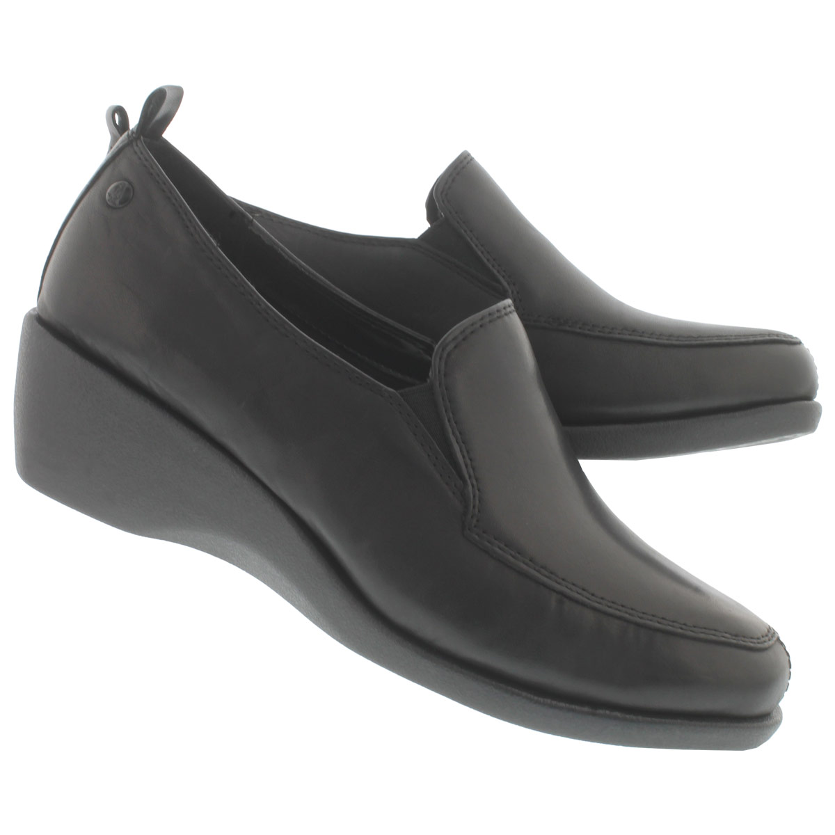 Lds Vanna Cleary black dress wedge wide