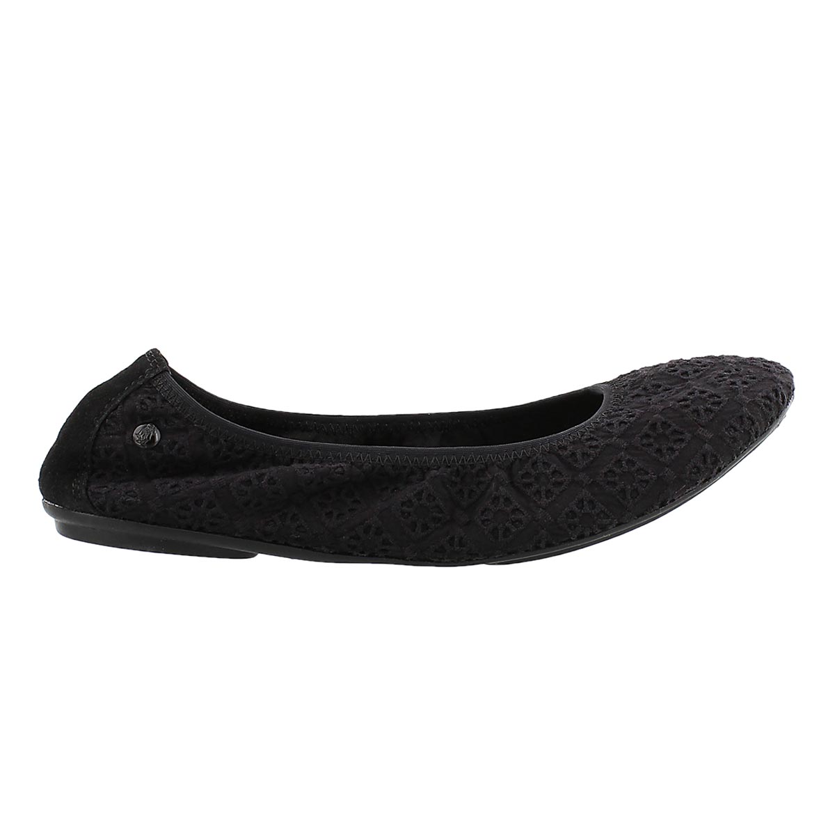 Lds Chaste Ballet blk crochet ballerina