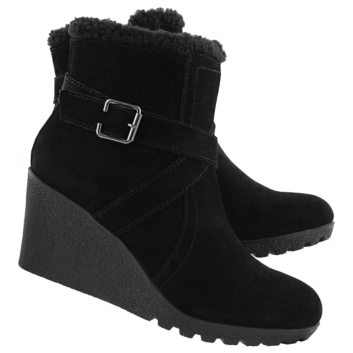 Lds Amber Miles IIV blk wtpf wdg bootie