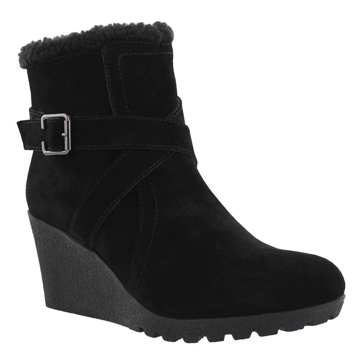 Lds Amber Miles IIV blk wtpf wdg bootie