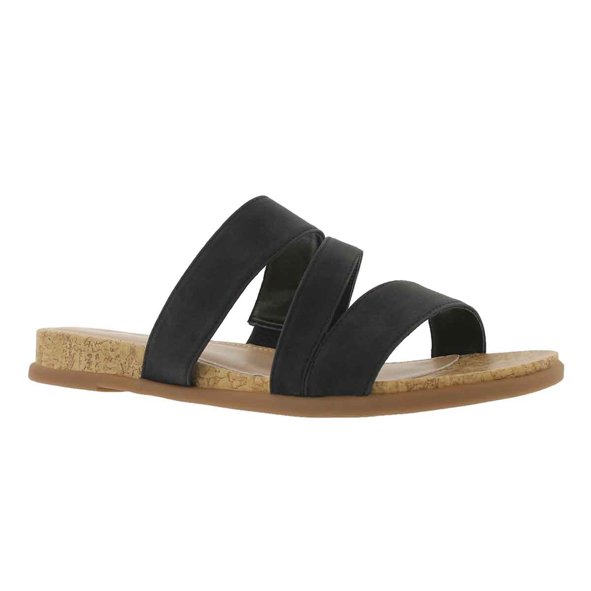 Lds Cara black casual slide sandal