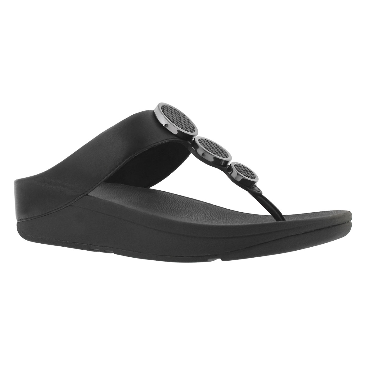 Women's HALO TOE black thong sandal