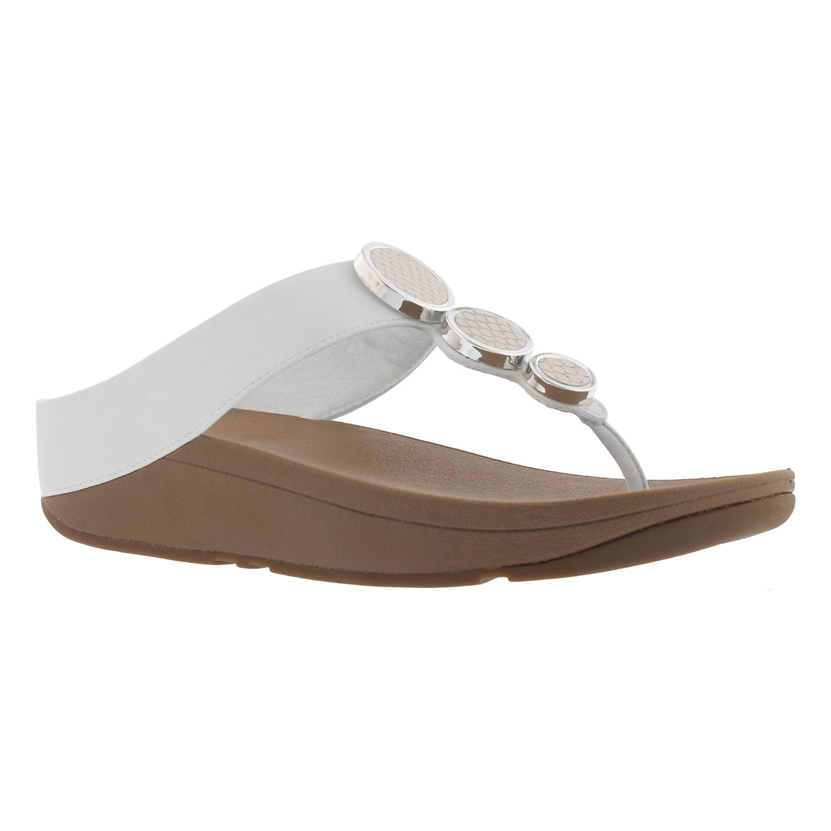 Women's HALO TOE urban white thong sandal