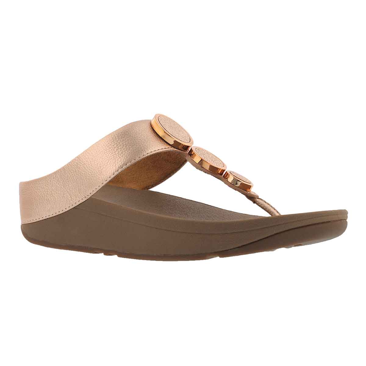 Women's HALO TOE rose thong sandal