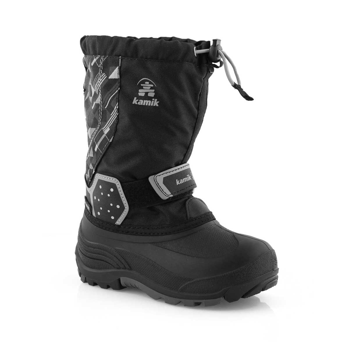 Bys IcetrackP blk/char wtpf winter boot