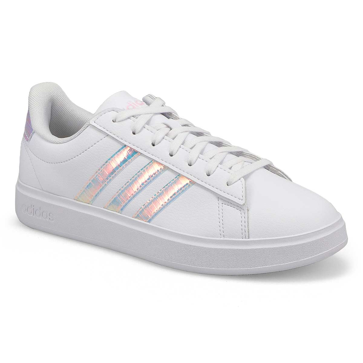 Womens Grand Court 2.0 Sneaker - White/Pink