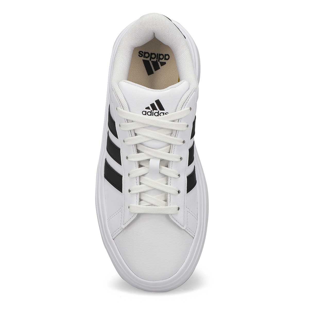 Womens Grand Court Platform Sneaker - White/Black