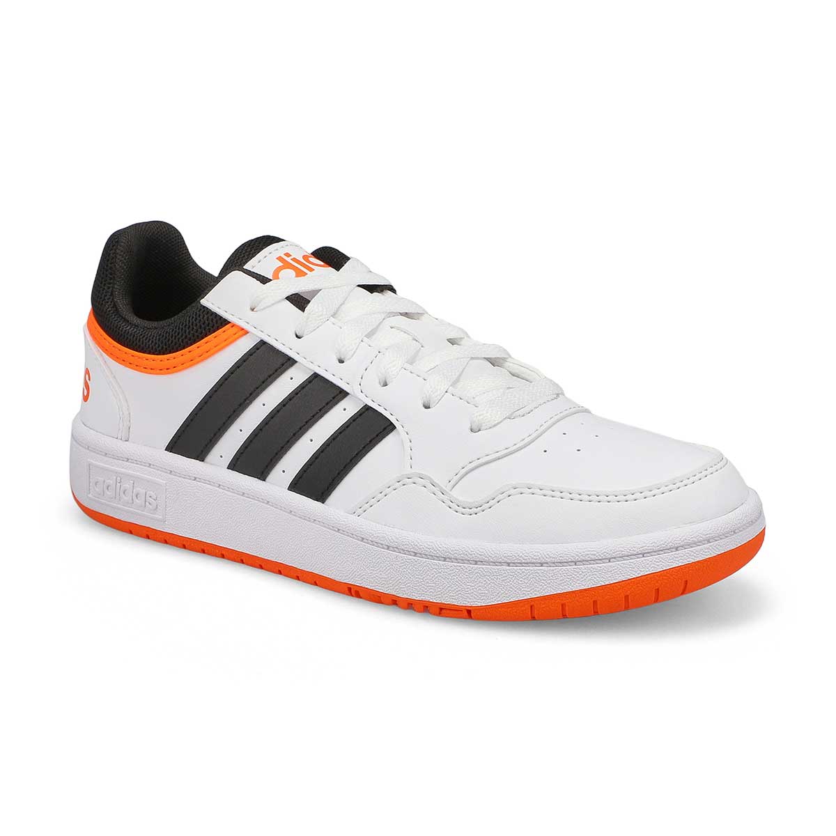 Kds Hoops 3.0 K Sneaker - White/Black/Orange