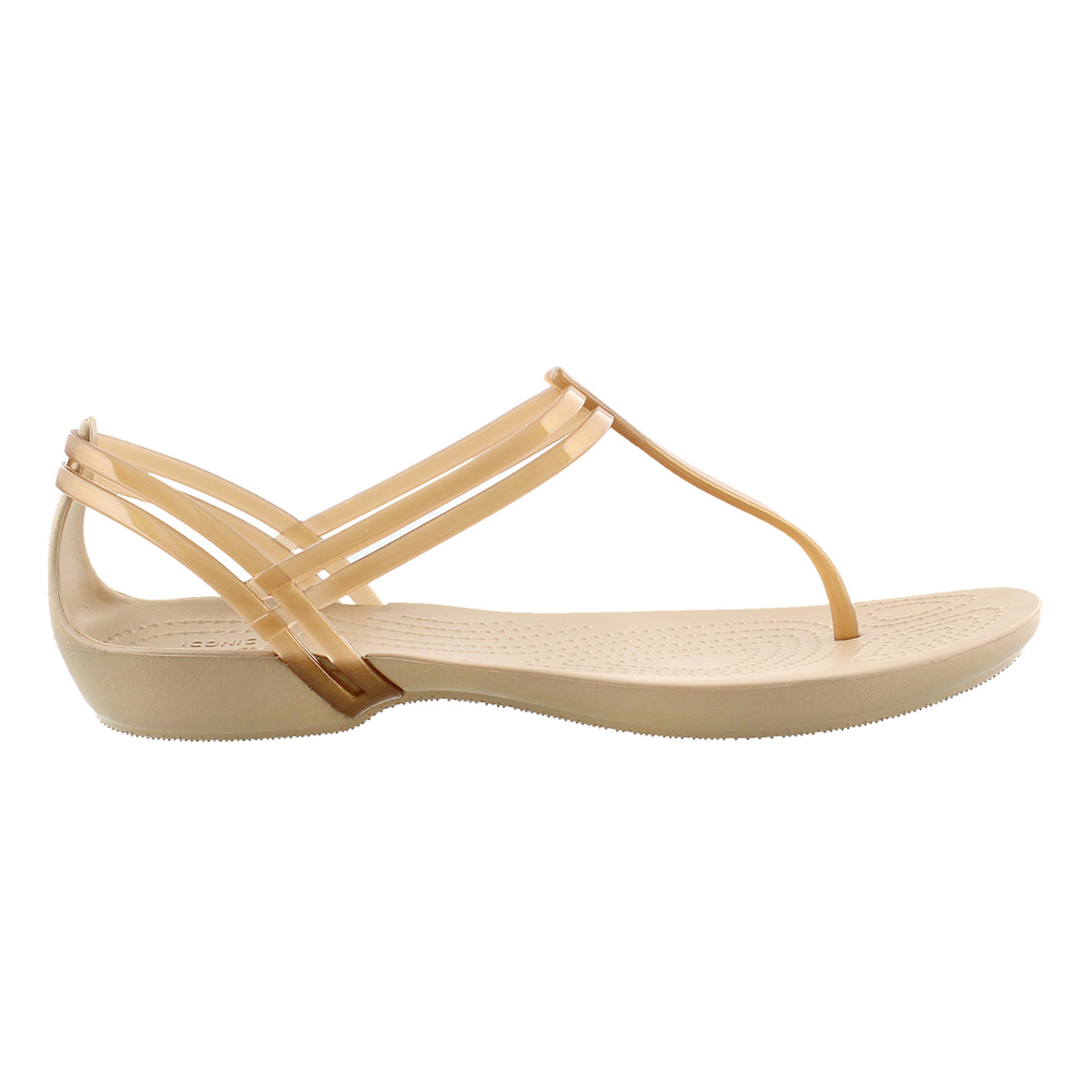 Lds Isabella T-Strap bronze thong sandal
