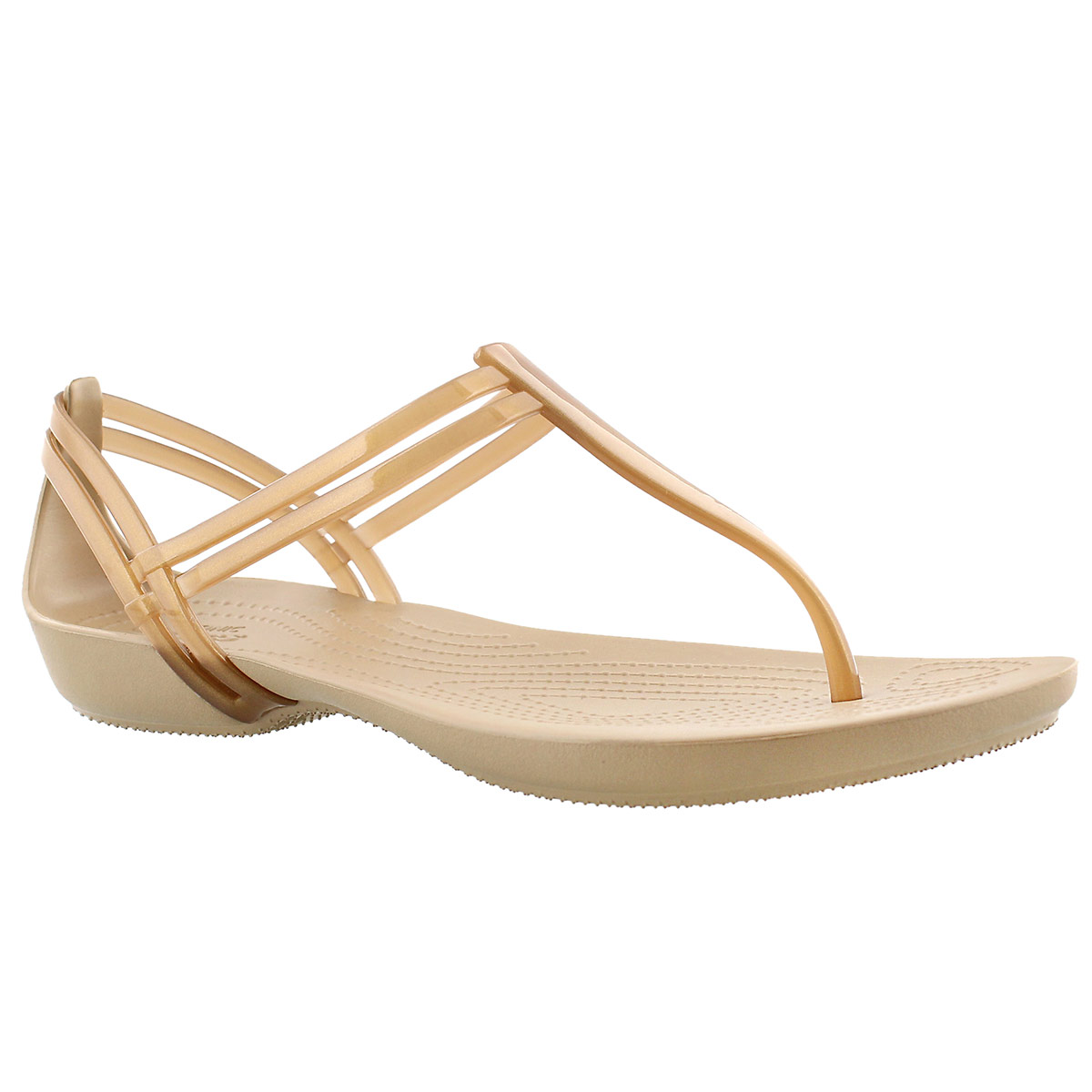 Women's ISABELLA T-STRAP bronze thong sandals