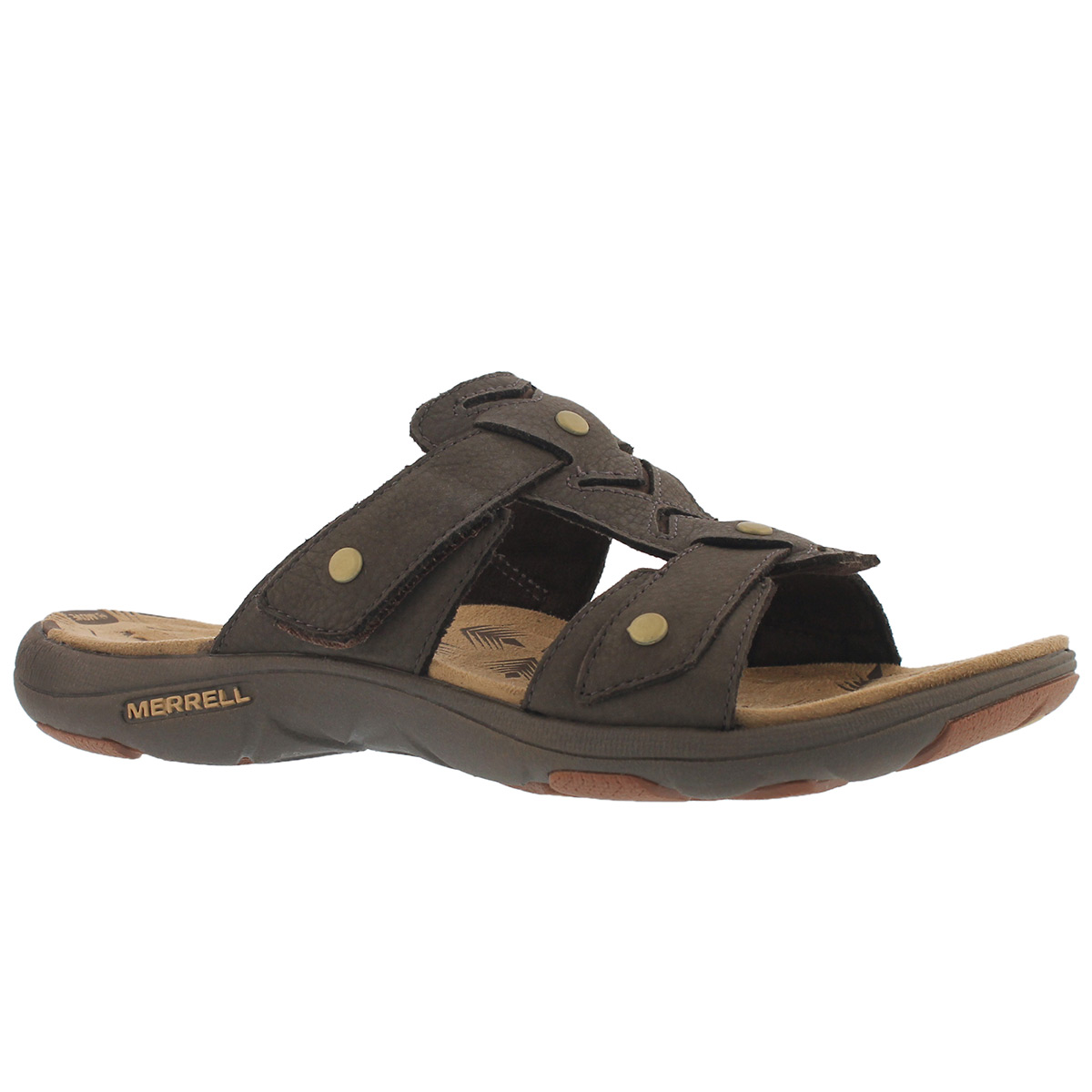 Women's ADHERA SLIDE brown casual slide sandals