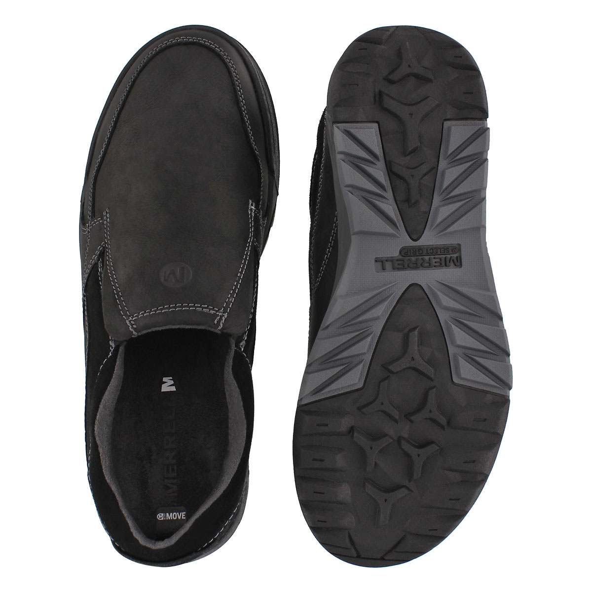 Mns Berner Moc black casual slip on