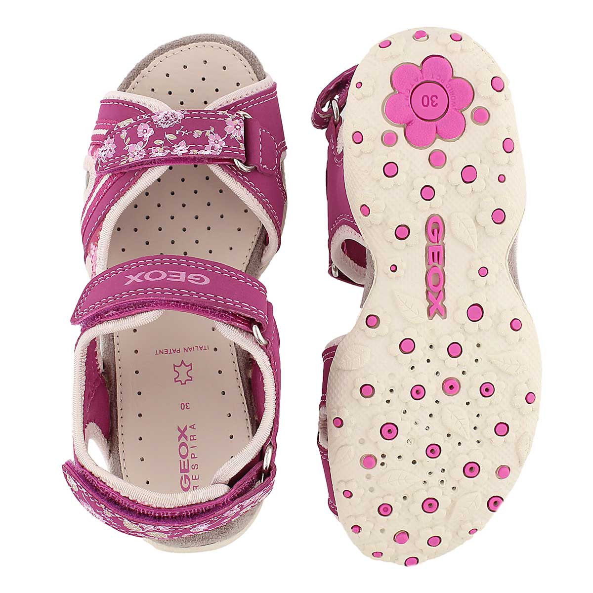 Grls Roxanne fuchsia sport sandal