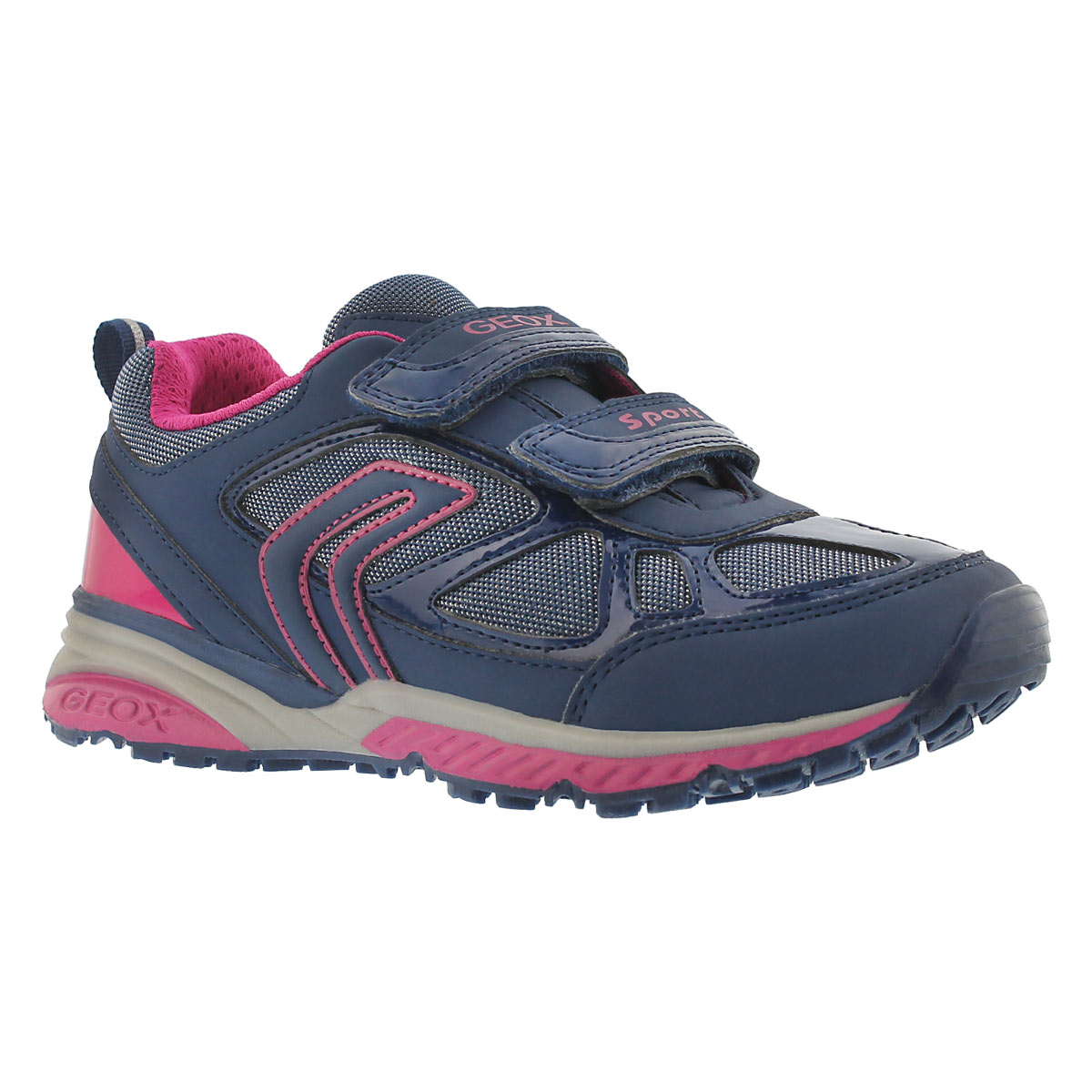Grls Bernie navy/fuchsia sneaker