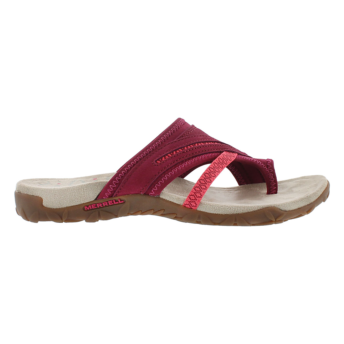 Lds Terran Post II pink toe wrap sandal