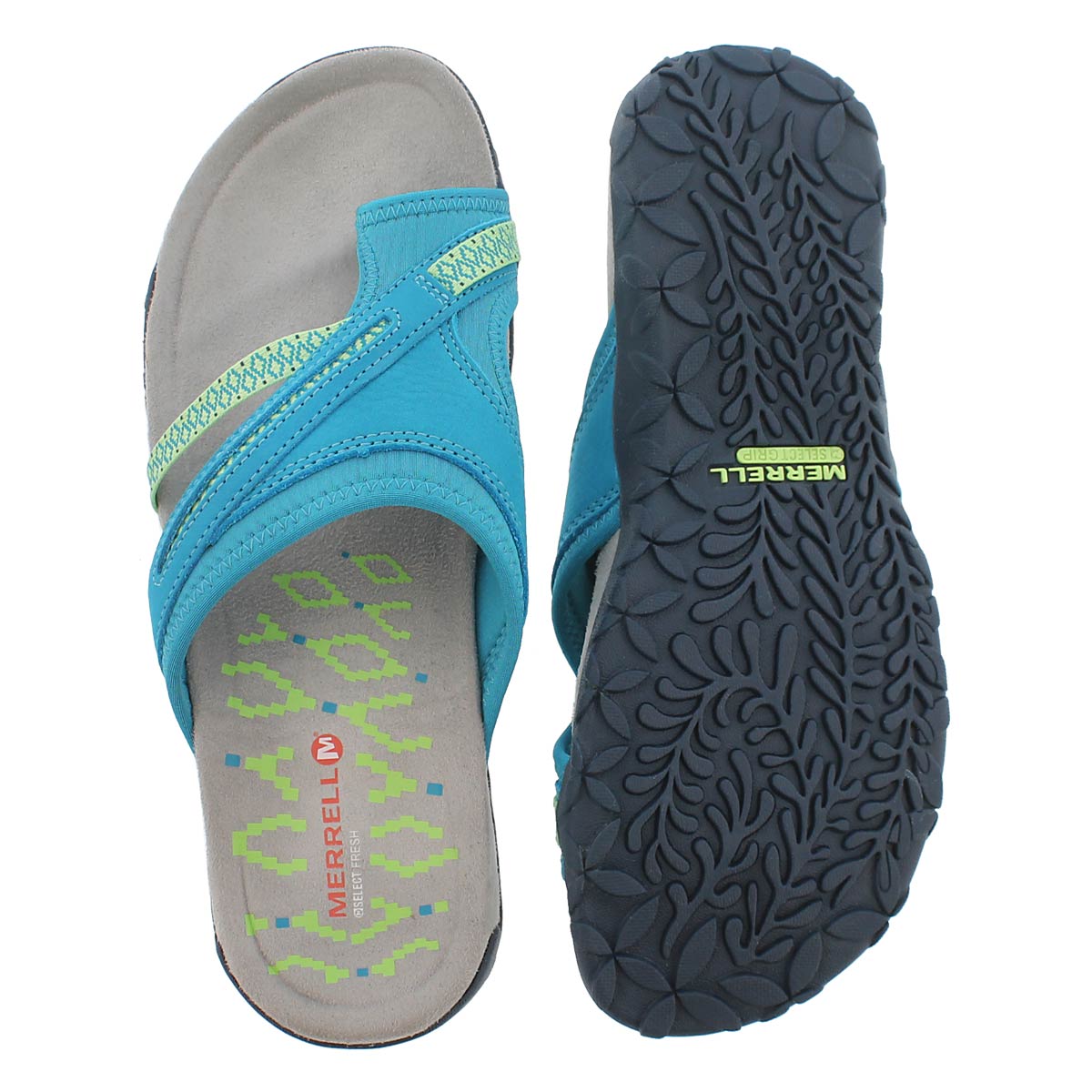 Lds Terran Post II teal toe wrap sandal