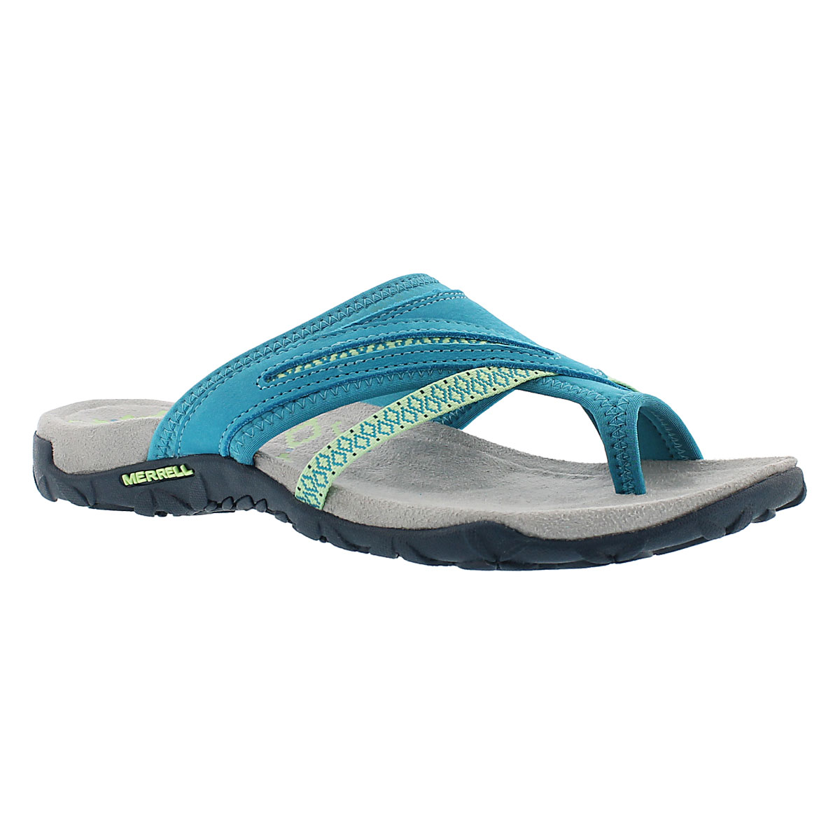 Lds Terran Post II teal toe wrap sandal
