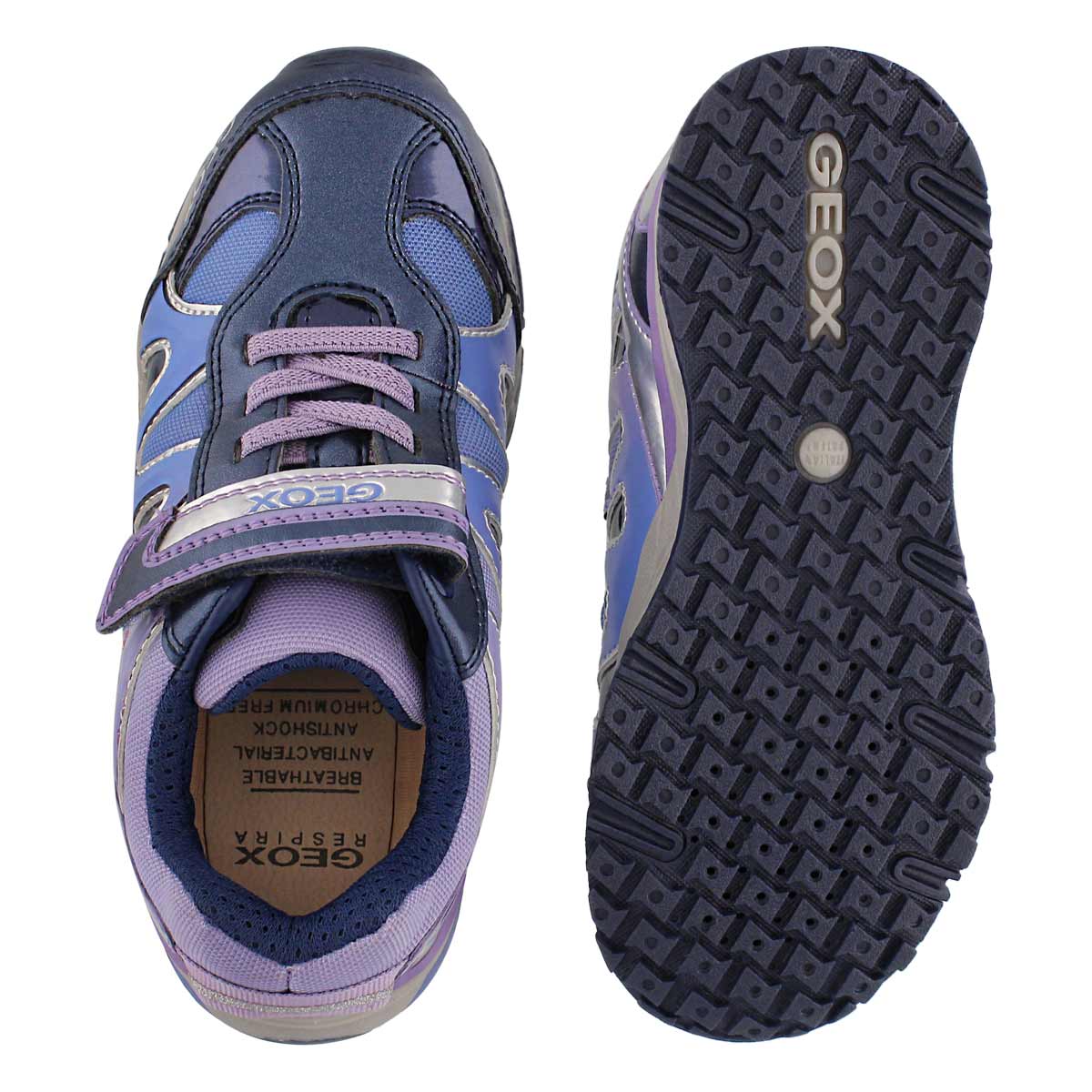 Grls Bernie navy/lilac sneaker