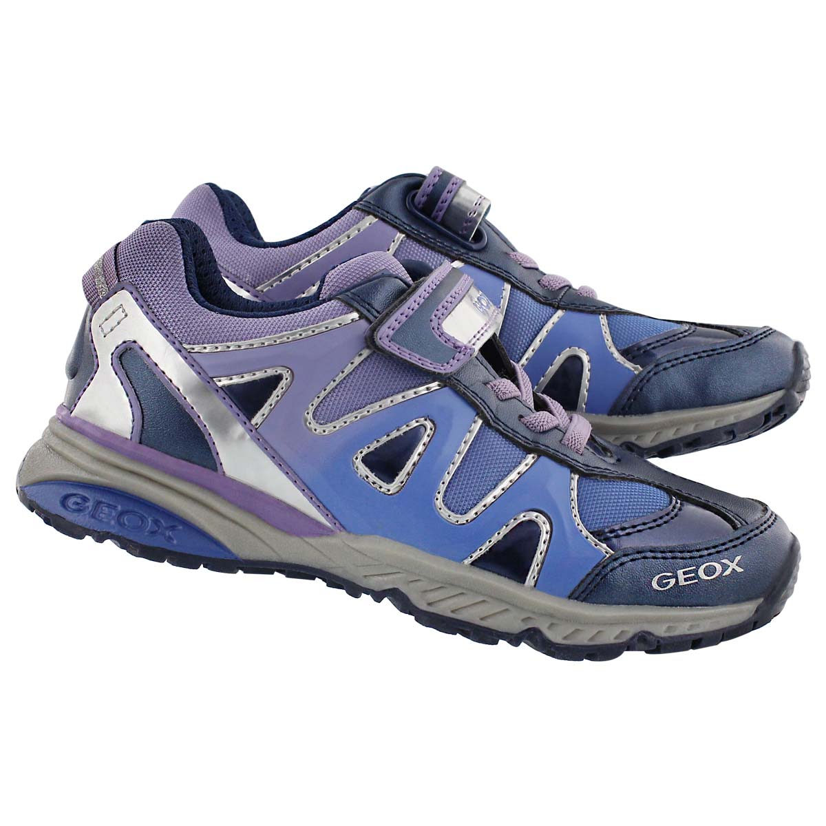 Grls Bernie navy/lilac sneaker